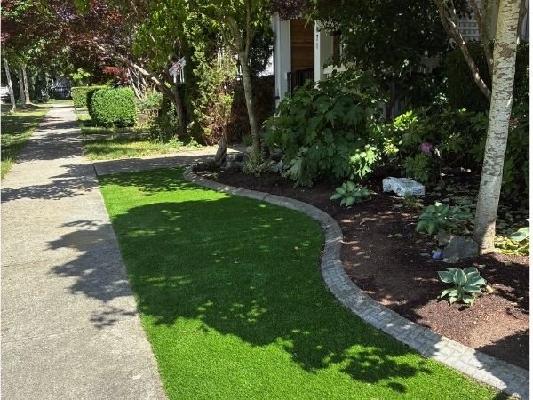 Garden turf install